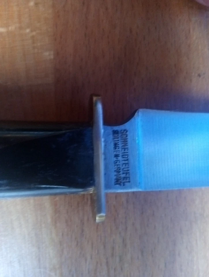 Schneidteufel Solingen Büffelhorn  Vintage Gürtelmesser, EDC, Outdoor Messer - Bild 3 von 4