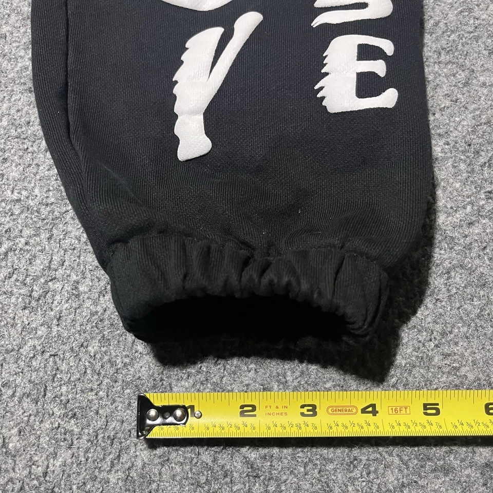 Pantalones deportivos Kanye West para hombre grandes niños See Ghosts Trust God negros elásticos Foto 2 de 4