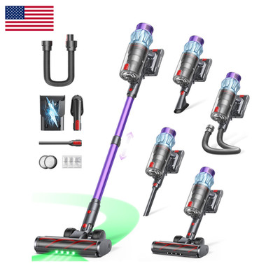 Powerffy Cordless Vacuum Cleaner 70Min/650W/55Kpa Self-Standing Vacuum Cleaners