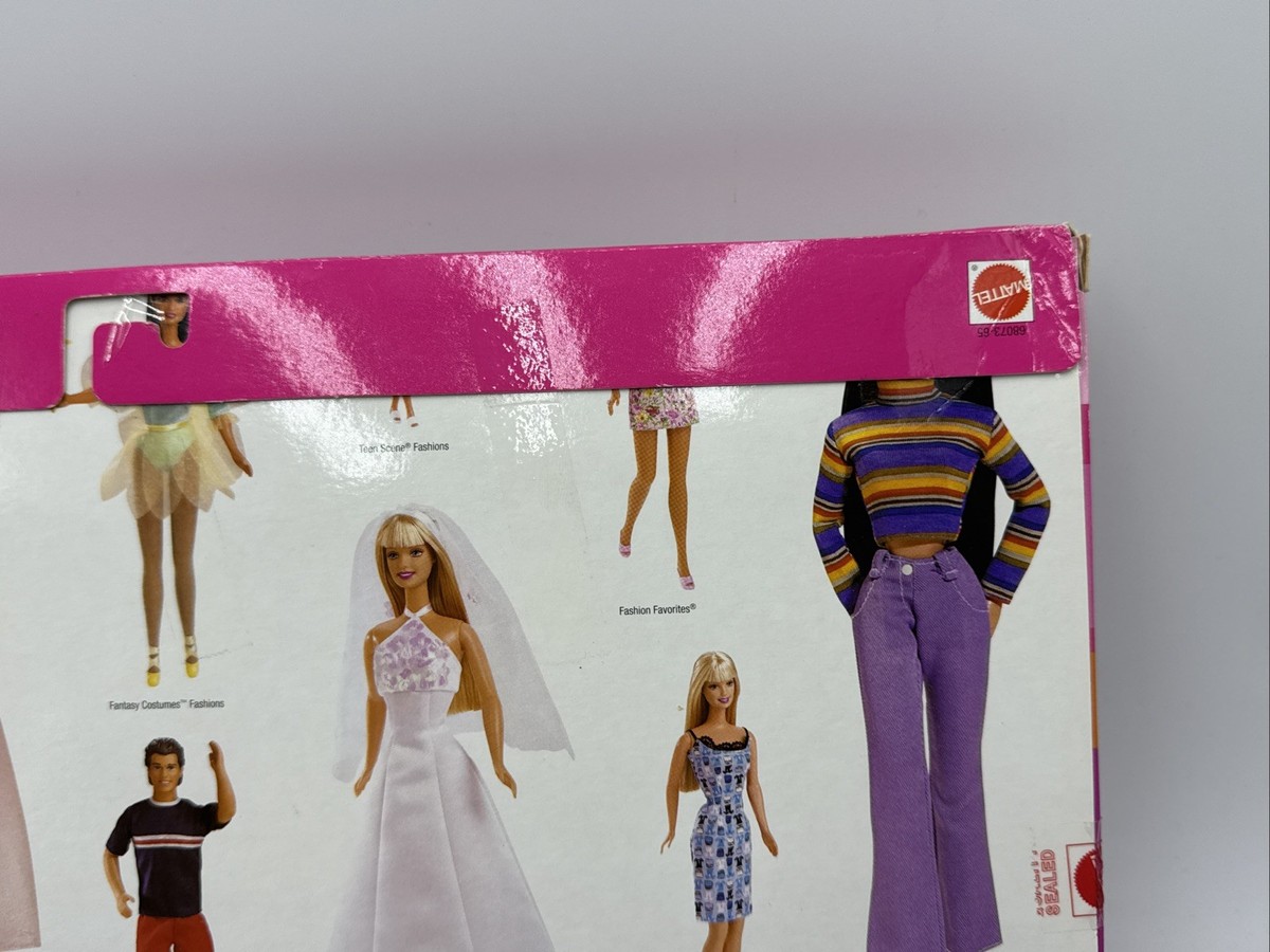 2000 Mattel Barbie 6 Fashion Gift Pack 6 Fabulous Fashions #68073