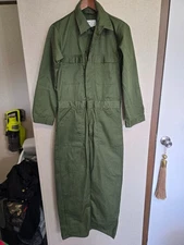 Army Military Utility Coveralls 36R Green Unicor Workwear Mechanic