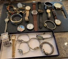 Assorted Watch 22  Lot Vtg To Now Parts Repair Coach Timex Peugeot Bulova Lugano