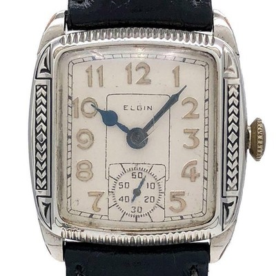 Armbanduhr ELGIN Art Deco Selten Vintage Handaufzug Unisex
