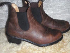 Blundstone Rustic Brown Chelsea Boots Leather Ankle Women's Sz 6 EU 36 Excellent