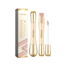 2-in-1 Dual Head Stick Liquid Concealer Hydrating Contouring Full Matte Cover