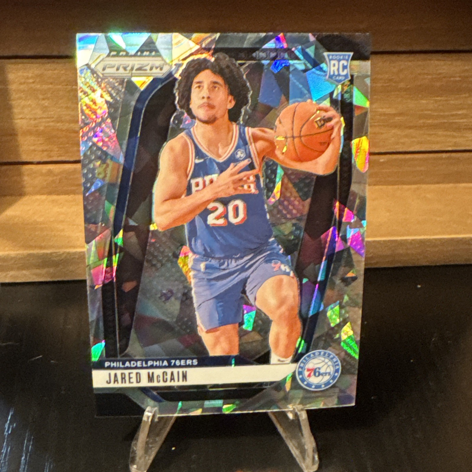 2024-25 Panini Prizm - Jared McCain #222 Ice Prizm (RC) Philadelphia 76ers