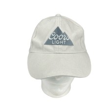 Coors LIGHT Light Grey Baseball Cap Adjustable Logo Vintage Retro