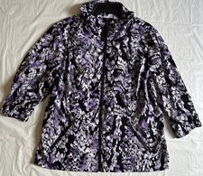 Women  s Zenergy by Chico  s Jacket,Size 3 XL . Full Zip,Mock Neck,Multicolor
