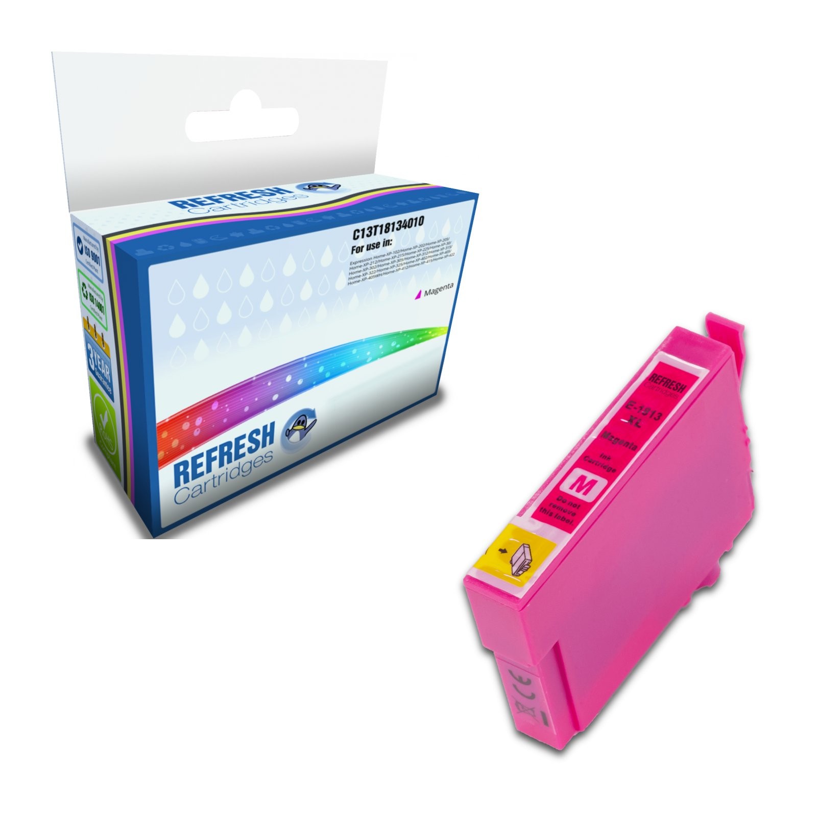 Refresh Cartridges Magenta 18XL Ink Compatible With Epson Printers