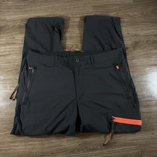 Outdoor Afro x REI Co-op Hiking Pants Mens 42x30 Black Zip Pockets Drawcord