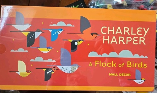 Pomegranate Charley Harper A Flock of Birds Wall Décor - Thumbnail 4