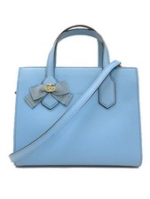 GUCCI Leather Blue 19in (48cm) Handbag Shoulder Bag Very Good