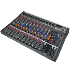 12 Channel Digital Mixing Console Professional Audio Mixer Bluetooth USB