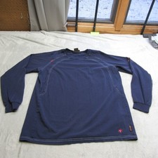 Ariat FR Shirt Mlens Large Blue Cotton Flame Resistant FR Long Sleeve CAT 2