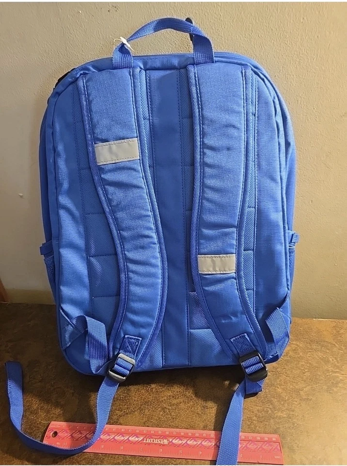 Mochila de carga superior Embark de 17" con bolsillo para gafas de sol forradas de lana - azul Foto 2 de 4