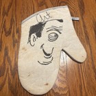 Man & Woman Caricatures OVEN MITTS * Silver Backed * RARE * Hysterical * Vintage — photo 4