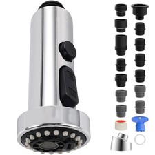 Universal Pull Down Kitchen Faucet Spray Head, 3 Function Kitchen Sink Spraye...