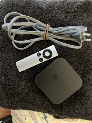 Apple TV Model A1469 Streaming Device with Power Cord and Remote