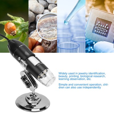1600X Digital Microscope Flexible Rotating Electronic Microscope With 8 LED F FY