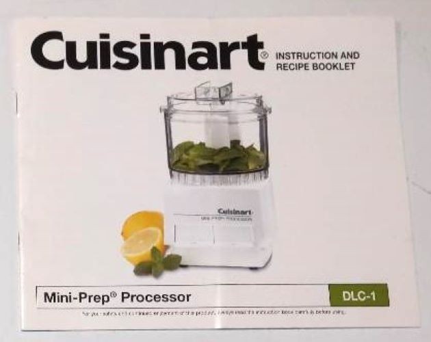 Instruction and Recipe Booklet for Cuisinart Mini-Prep Processor (DLC-1), 2011