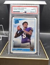 Lamar Jackson  Ravens 2018 Panini Donruss #317  Rookie Card - PSA 10 GEM MINT. rookie card picture