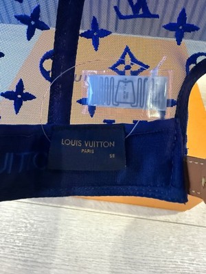 Louis Vuitton LV Embroidered Mesh Cap 58 Blue | eBay