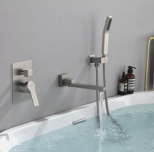 NEW Faucet Set W/Handheld Complete Shower System Brushed Nickel 88030BN NEW 