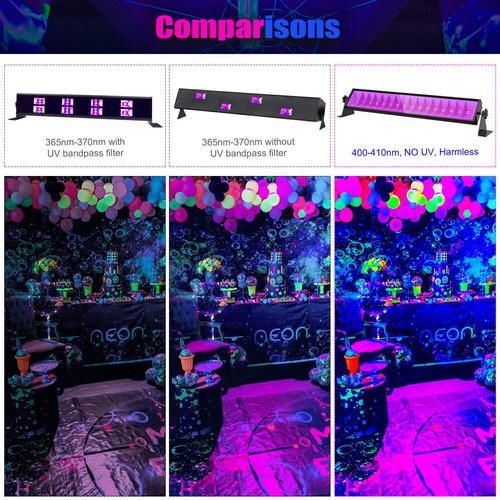 (2 PCS) LED Black Lights 100W Outdoor Purple Flood Light with 10ft Cable US Plug - Picture 8 of 10