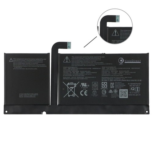 Batterie compatible avec Microsoft Surface Pro 8 11.38V 50.2Wh + kit outils - Photo 2/4