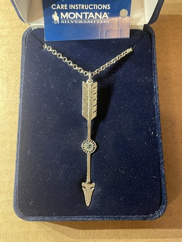 Montana Silversmiths Timber Ridge Arrow Necklace - NEW - NC4885 - Picture 2 of 2