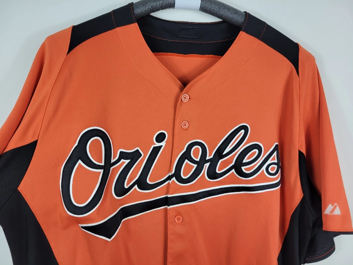 Baltimore Orioles #43 MLB Majestic Authentic Coolbase Orange Jersey Mens  Size 48