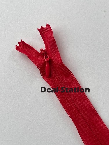 Invisible Nylon Zip Zips Zipper Lace Concealed Closed End Sewing 20cm up to 65cm - Picture 25 of 30