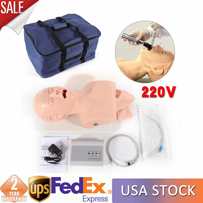 #ad Intubation Manikin Study Teaching Simulator Airway Management Trainer Tool Model $182.54