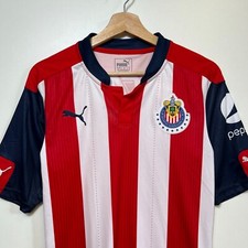 2016-17 Liga MX C.D. Guadalajara Puma Red White Jersey Size XS