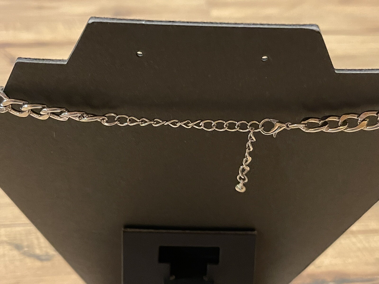 Faux Tortoise Shell & Crystal Statement Silver Ne… - image 5