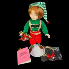 Paradise Galleries Santas Elf Doll With Accessories and Box Christmas Decor