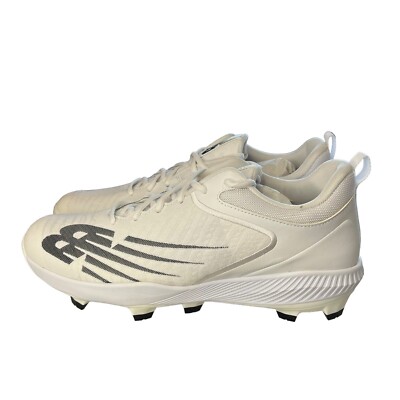 New Balance White FuelCell 4040v6 Molded Cleats Men's Baseball Shoes PL4040W6