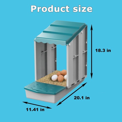 1/4/6 Hole Chicken Nesting Box Wall Mounted Metal Chicken Coop Laying Boxes AU - Picture 5 of 28