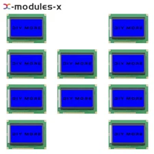 1-10PCS DC5V 12864 LCD Display Module 128x64 Dots Graphic Matrix Blue Backlight