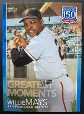 2019 Topps Update 150 Years Blue WILLIE MAYS  #150-59  SAN FRANCISCO GIANTS