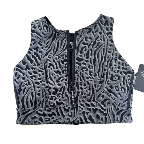 Savage Fenty By Rihanna Sports Bra ~Size 4-6 Small~ Front Zipper - Medium Impact - Picture 2 of 15