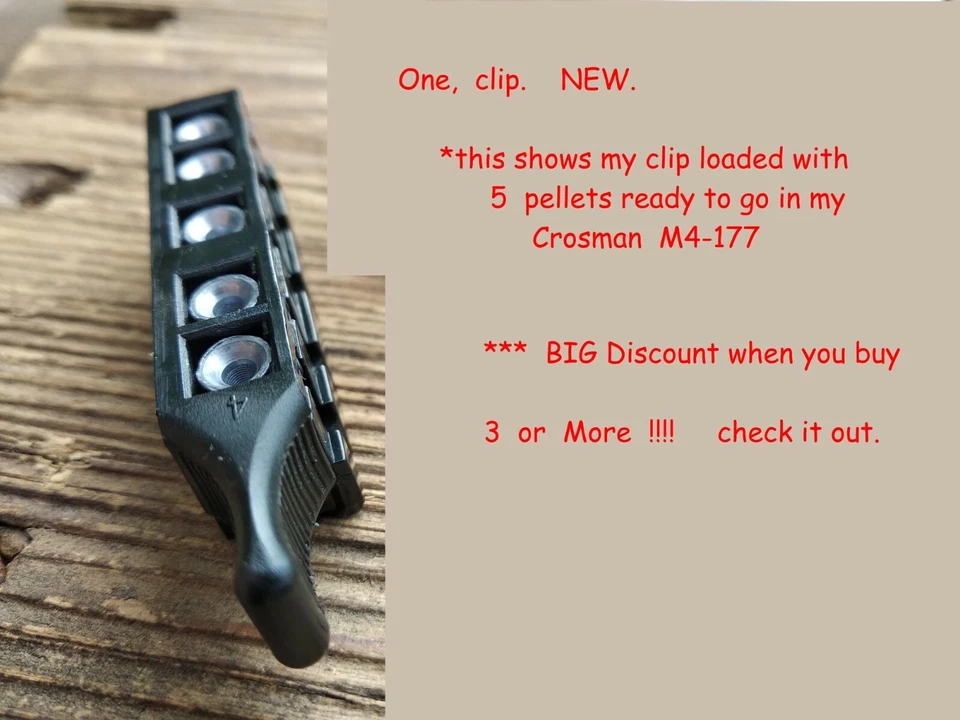 1 peça.  Novo clipe Crosman para M4-177, 781, 782 desconto para quantidade maior. - Imagem 3 de 4