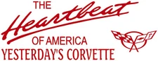 Heartbeat of America Yesterday Corvette C5 Vinyl Decal Your Color Choice Sticker