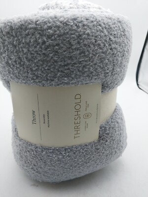 Threshold Throw Reversible Gray/White 50in x 60in