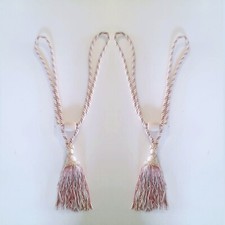 Embrasse In Coppia 70 cm fiocchi fermatenda Raccoglitenda fermo tenda Rosa