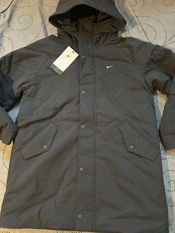 PARKA NIKE SYNTHETIC FILL METRO GROUND NEGRA TALLA L NIÑOS DE GRAN TAMAÑO $140 ÚLTIMA Foto 2 de 4