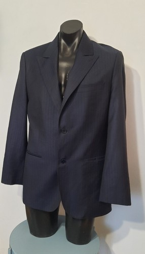 Sportscraft Men's Navy Blue Pinstripe 2 Piece Suit Size 87 Business Workwear - Picture 3 of 14