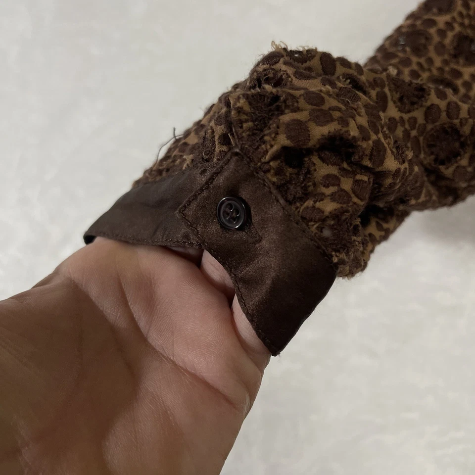 Nuevo con etiquetas Vestido Catherine Malandrino Talla 2 Marrón Encaje Mezcla Seda Forrado Romántico Casa de Campo Foto 4 de 4