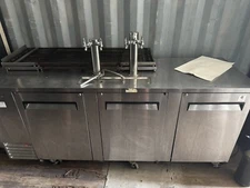 Turbo Air TBD-4SDD-N Super Deluxe 90" Draft Beer Cooler w/ Stainless Exterior