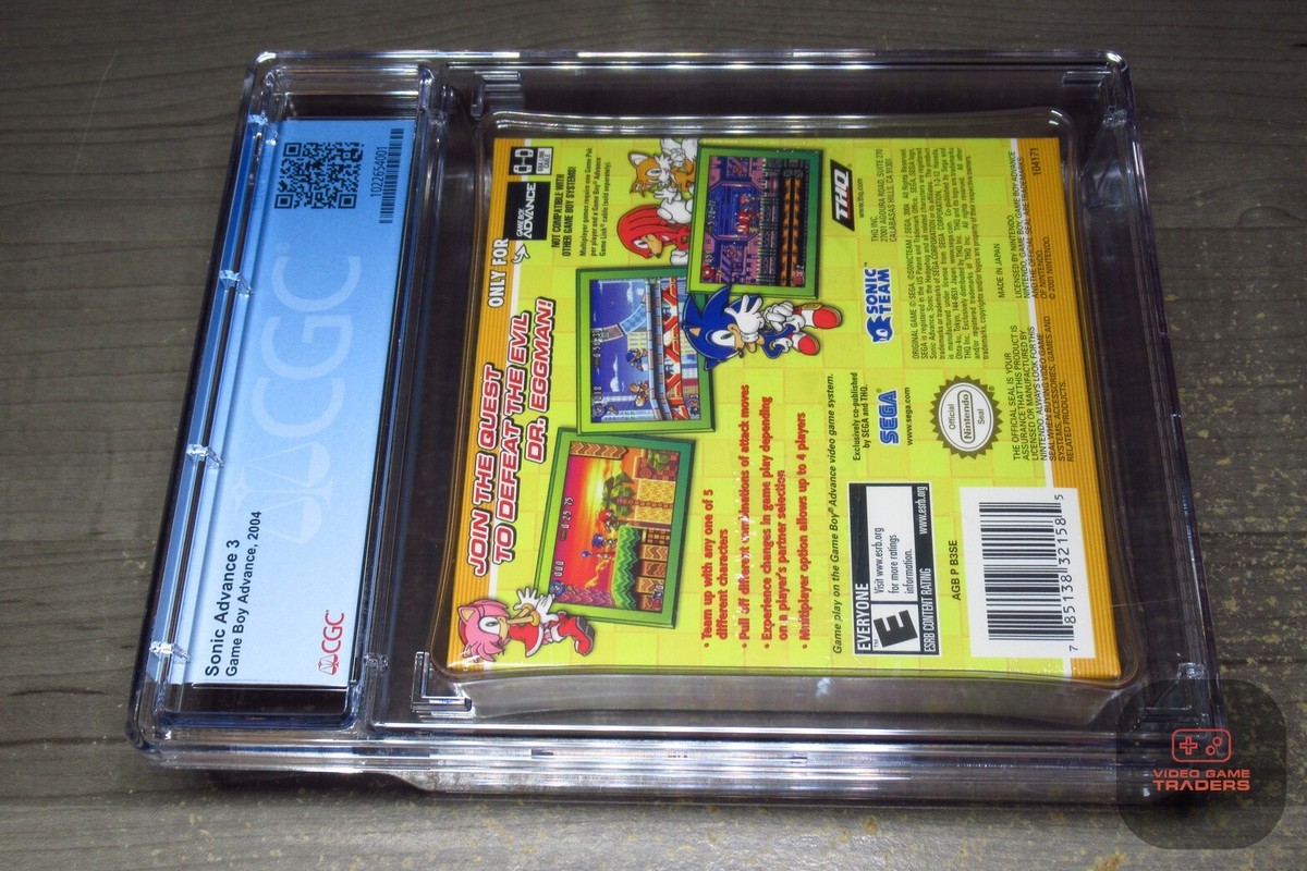 CGC 9.6 A++ - Sonic Advance 3 Game Boy Advance, GBA 2004 NEW